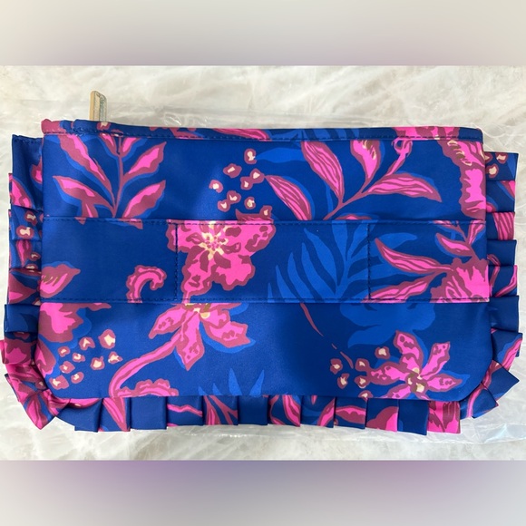 NWT Lilly Pulitzer GWP Pouchette, Blue Med Never Ending Summer - Picture 4 of 5